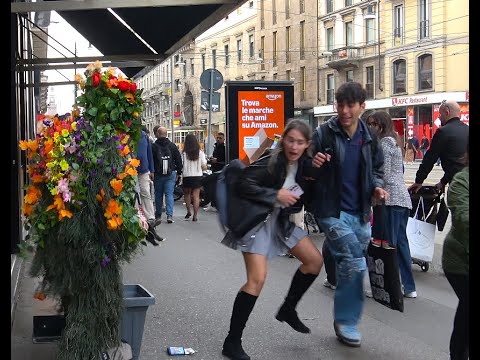 Видео: 🔥 Лучшие реакции на розыгрыши бушменов 🔥 в Милане 2025
