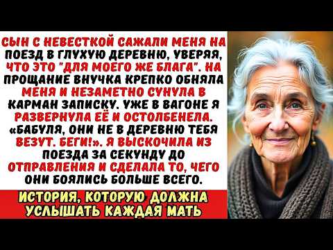 Видео: Внучка тайно сунула мне в карман записку на вокзале... Её слова заставили меня отменить всё!