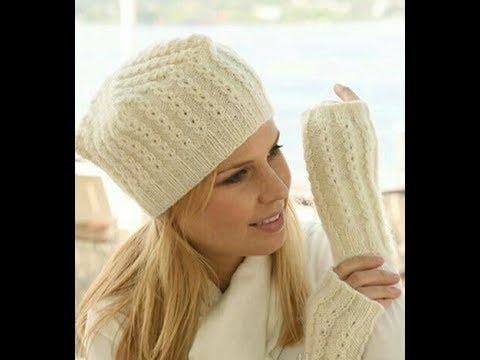 Видео: Шапка спицами//Связать шапку узором цепочка.Узор спицами "Цепочки") Простой и красивый)