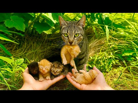 Видео: Я в шоке! 🐱 Кошка-мама дала котёнка в руку, и дальше меня поразило…😱❤️
