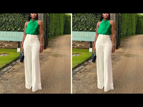 Видео: Как кроить и шить брюки-палаццо с высокой талией и застежкой-молнией. Урок по пошиву брюк для нач...