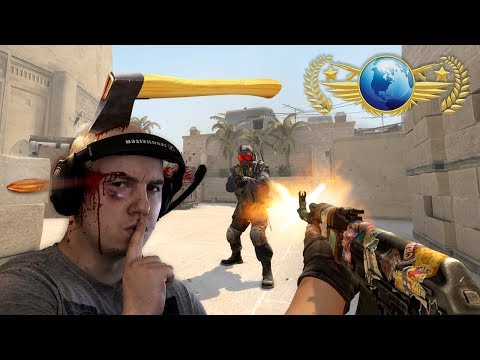 Видео: Мясник против Читера - global elite - CS:GO matchmaking 🚩