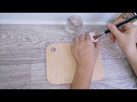 Видео: Подготовка дощечки к росписи