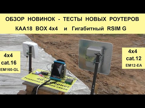 Видео: Обзор новинок - 18 дБ 4х4 - Kroks Гигабитный EM12-EA RSIM G