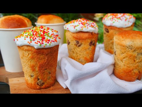 Видео: Паска в стаканчиках. Нежное, Вкусное Тесто.