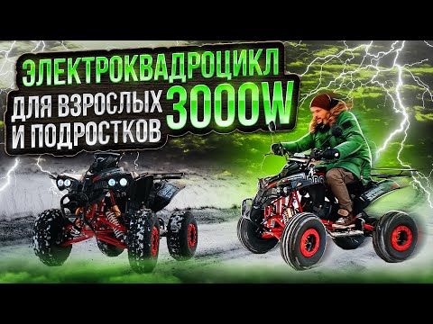 Видео: Электроквадроцикл White Siberia Sneg PRO R 3000W ⚡ Обзор и Тест-драйв