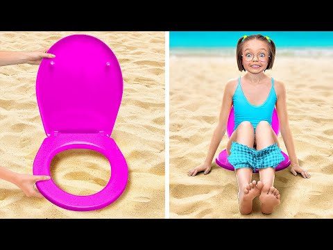 Видео: ЛУЧШИЕ ЛЕТНИЕ ГАДЖЕТЫ ДЛЯ РОДИТЕЛЕЙ🏖 Что Спрятано в Песке? Крутые Хаки для Пляжа☀️ от 123 GO!