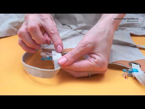 Видео: DIY: Как сшить фартук - сарафан? Красивый льняной фартук для кухни с аппликацией и сборками на поясе