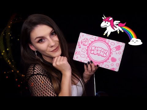 Видео: АСМР 🦄 Распаковка Кавай Бокс 🐺 (Сентябрь 2018) - Болталка, Шепот с Ушка на Ушко