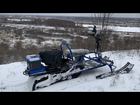 Видео: Тюнинг миниснегохода ХАСКИ, 2.0.