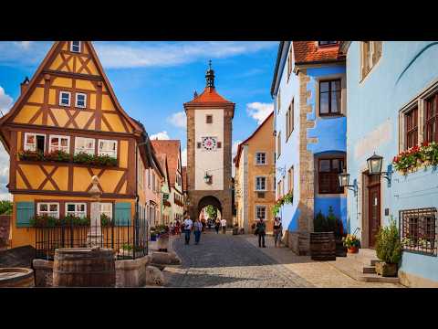 Видео: Добро пожаловать обратно в сказку твоего детства 🌷 | Волшебная прогулка в 4K по Динкельсбюлю de