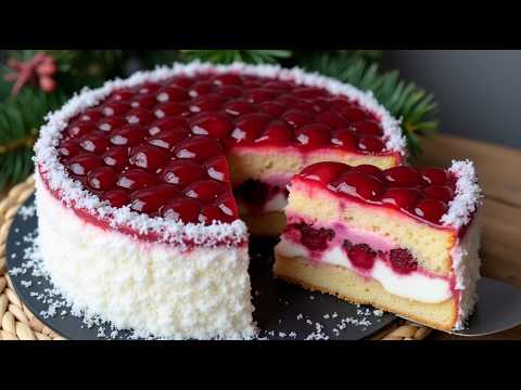 Видео: 🎄🎂Самый большой торт на Рождество! Торт готовится за 15 минут. Вкусный рецепт для всей семьи.
