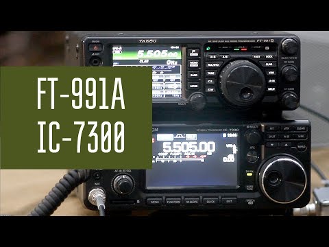 Видео: IC-7300 и FT-991A. Слушаем разные сигналы в эфире из полей. Сравнение приёма.