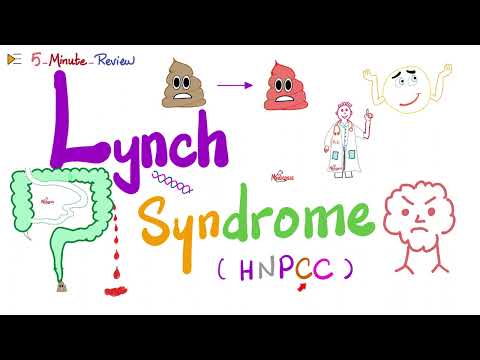 Видео: Синдром Линча (наследственный неполипозный колоректальный рак или HNPCC) | Патология | 5-минутный...