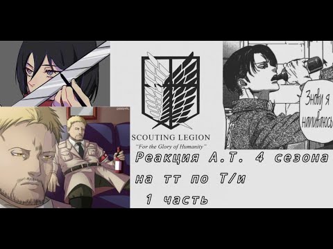 Видео: ☁︎Реакция Атаки Титанов на тт по Т/и☁︎/1 часть