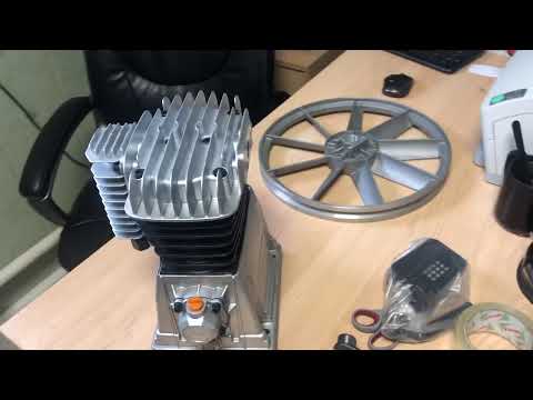 Видео: Компрессорная головка b5200b Fubag, hsc2070z, блок поршневой