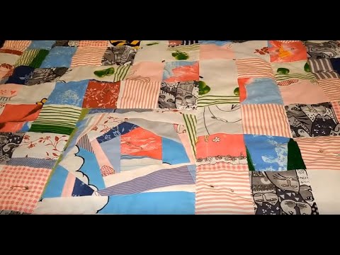 Видео: Сборка лоскутного одеяла