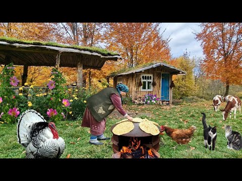 Видео: Тонкие Лепёшки с Зеленю. Бабушка Приготовила Голубцы С Мясом и Овощами
