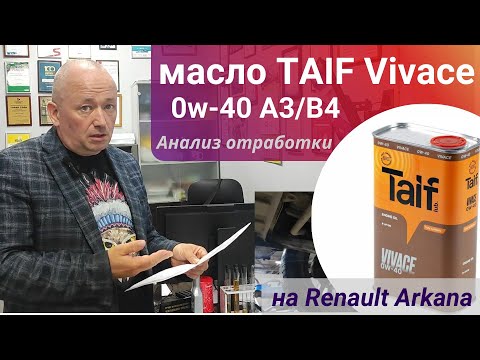 Видео: Анализ моторного масла Taif Vivace 0w-40 А3/B4