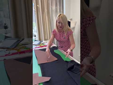 Видео: Крой блузы из шифона с помощью лекал с рукавом реглан✂️