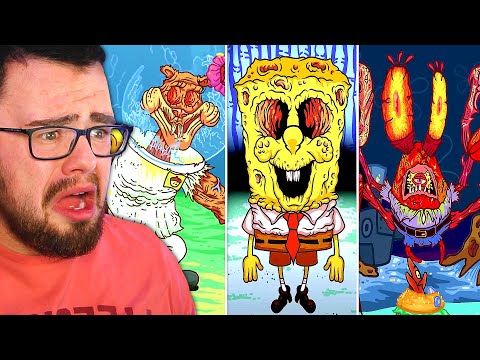 Видео: ГУБКА БОБ, но что-то ОЧЕНЬ НЕ ТАК! (Проклятие)