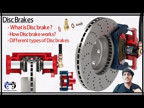 Видео: Как работает дисковый тормоз? | Плавающий суппорт | Фиксированный суппорт | Различные типы гидрав...
