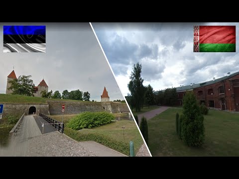 Видео: Эстония и Беларусь. сравнение. Курессааре - Брест. Estonia, Kuressaare - Belarus, Brest