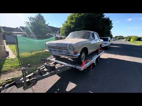 Видео: Волга 2401 установка задних ремней,постановление на учёт,делаю документы в Германии 