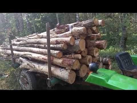 Видео: Вожу дрова минитрактором Катман XD35.4