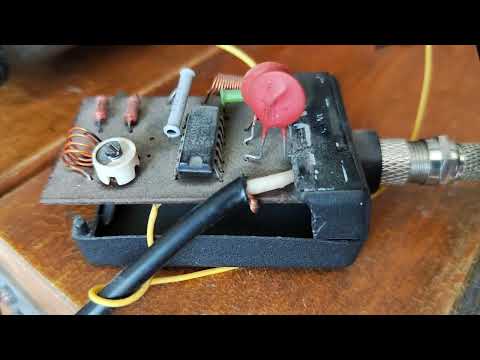 Видео: ИШИМ 003 в диапазоне FM через конвертер на К174ПС1.