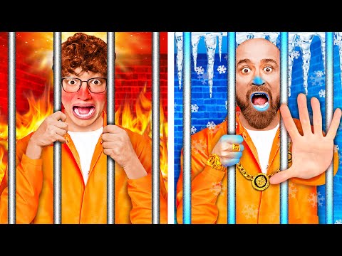 Видео: ХОЛОДНАЯ vs ГОРЯЧАЯ Тюрьма Челлендж ! **часть 2**