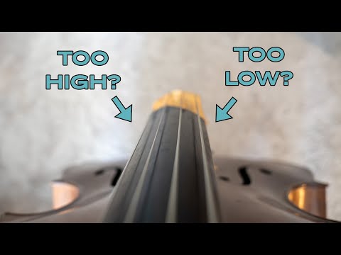 Видео: Высота струн контрабаса: поиск оптимального положения для максимального удобства игры