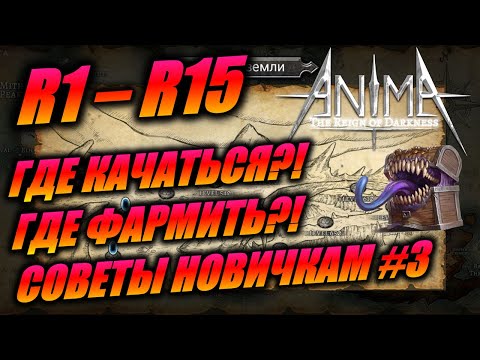 Видео: Где качаться по началу. Anima ARPG. Где фармить?! Где много мимиков ?