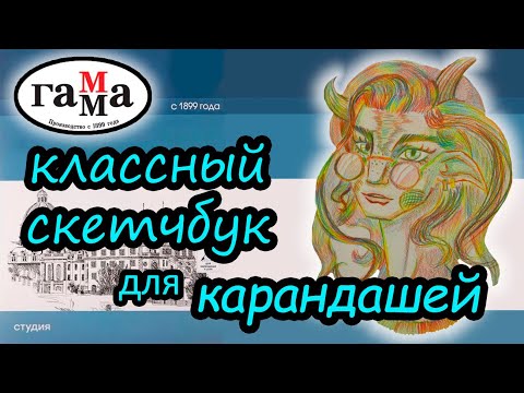 Видео: скетчбук для графики Гамма Студия детальный обзор