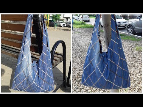 Видео: СУПЕР!!! Сумка - мешок из ненужных вещей. Сумка бохо.  Shoulder bag. Boho bag/