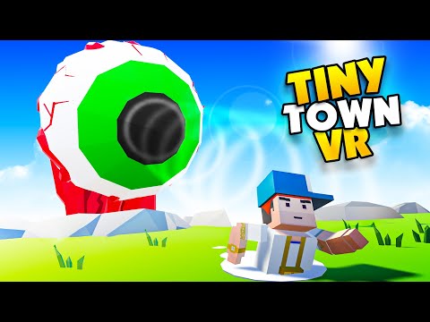 Видео: ОГРОМНОЕ ГЛАЗНОЕ ЯБЛОКО: Монстр превращает людей в ЛУДЫ — Tiny Town