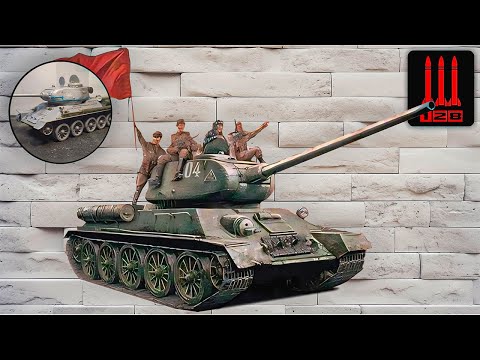 Видео: Т-34/85 DRAGON 1/35 | 128