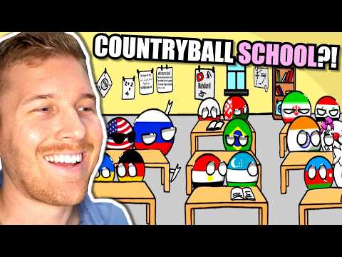 Видео: Если бы Countryballs ходили в школу вместе... 🇺🇸🇯🇵🇩🇪🏫