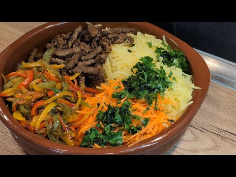 Видео: Необычный картофельный салат с говядиной - попробуй сам! 🥗🥕🥔