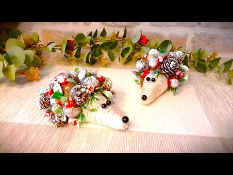 Видео: DIY💥ЗИМНИЕ ЕЖИКИ ИЗ ФОЛЬГИ И ПРИРОДНЫХ МАТЕРИАЛОВ