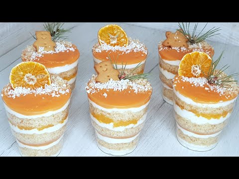 Видео: Мега популярный и быстрый в приготовлении Десерт мандариновый Трайфл