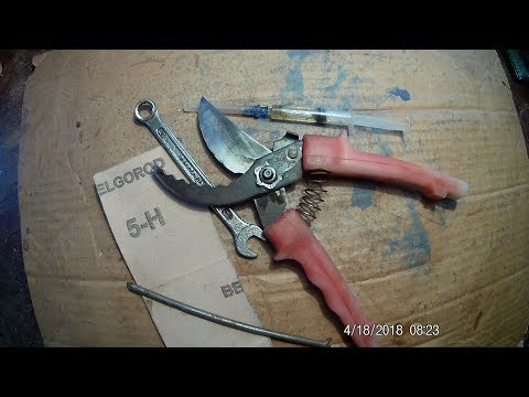 Видео: правильно затачиваем садовые ножницы