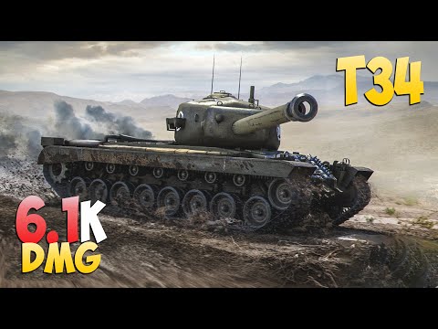 Видео: T34 - 4 Kills 6.1K DMG - Три отметки! - Мир Танков