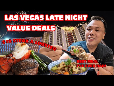 Видео: Дешевая еда в Вегасе — стейк и лобстер за 18 долларов? Плюс лучший суп из бычьих хвостов!