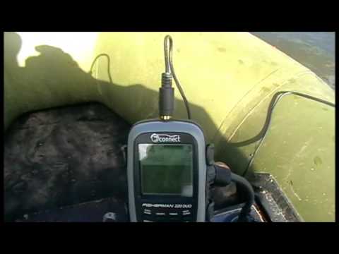 Видео: знакомство  дилетанта  с эхолотом   Fisherman  220 Duo
