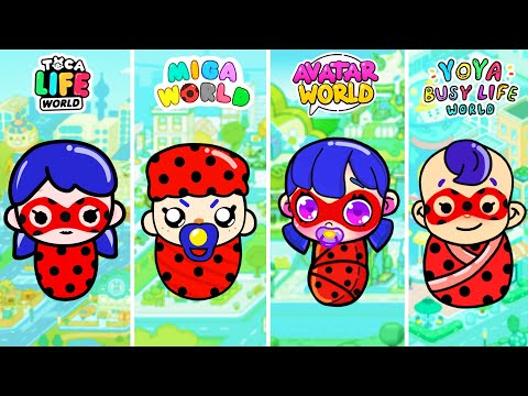 Видео: Тройняшек Леди Баг Удочерили в Тока Бока, Аватар Ворлд и Мига Ворлд