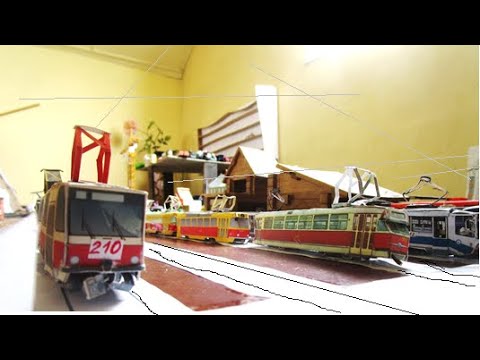 Видео: Бумажные трамваи Татра Т3, 71-608КМ, Татра Т6Б5, 71-605 . Навожу порядок