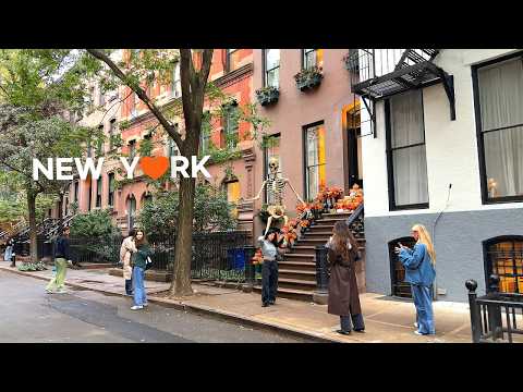 Видео: [4K] 🇺🇸 Почувствуйте осеннюю атмосферу Гринвича и Вест-Виллиджа, Нью-Йорк 🍂🎃👻 (2025)
