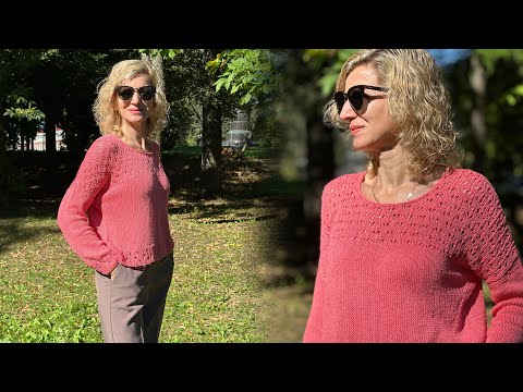 Видео: Джемпер «Лейла», 100% буретный шелк 🧶