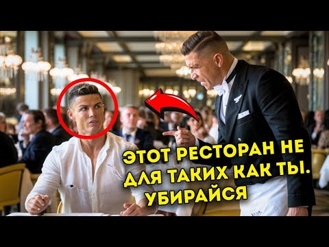 Видео: Официант оскорбляет Криштиану Роналду в роскошном ресторане, не понимая, что он владеет мест